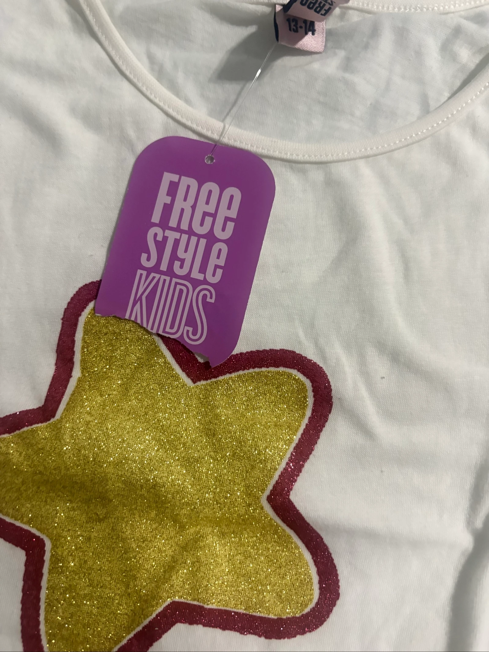 Camiseta manga larga blanca estrella Free Style El Corte Ingles 13-14 / XS – photo 5
